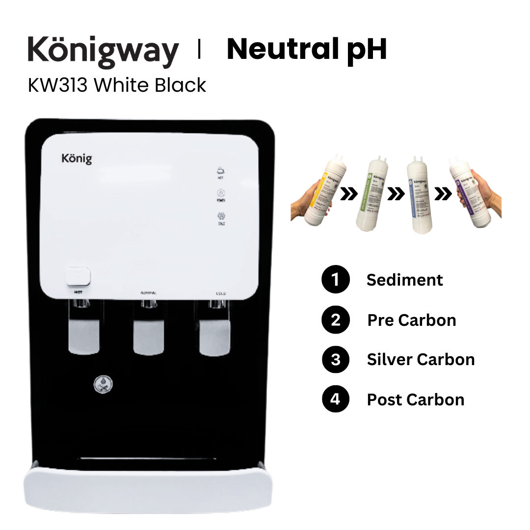 KW313 Hot Normal Cold - White Black
